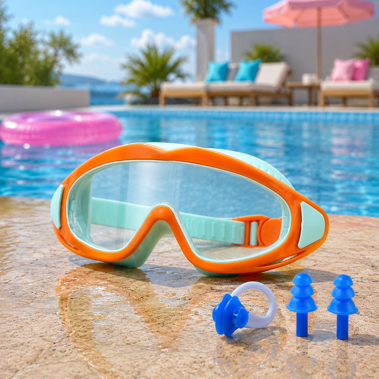 ClipSplash- Gafas de Buceo-Sin tirones y no se empañan